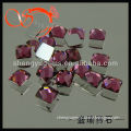 4x4.5mm red square cut flat back glass gem(GLSQ0008-4X4.5mmKR11)